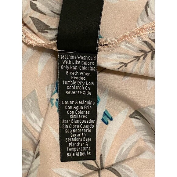 Good Vibes Life Is A Beach 80s Pastel Pink Bird Hawaiian Mens Shirt Med Resort - Picture 11 of 12